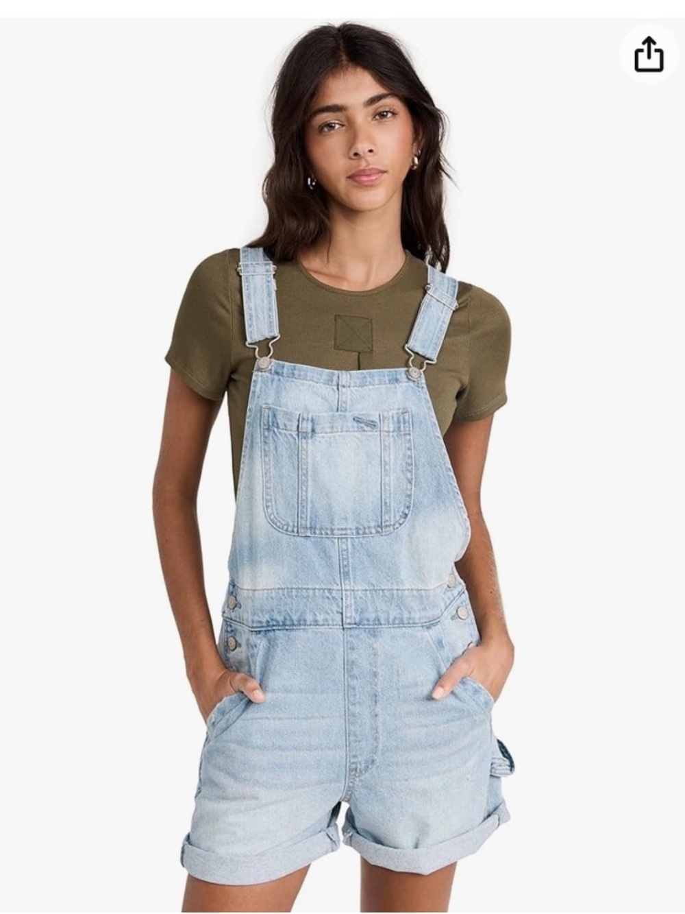 Pistola Beatrix Shortalls Jean Overalls Shorts Women’s Size Medium